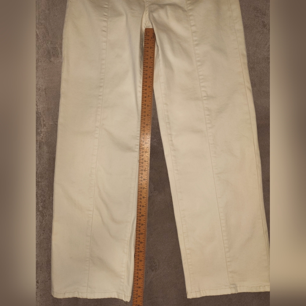 Marc New York Beige High Rise Wide Leg Jeans NWT Size 4 (A1) - Picture 5 of 11